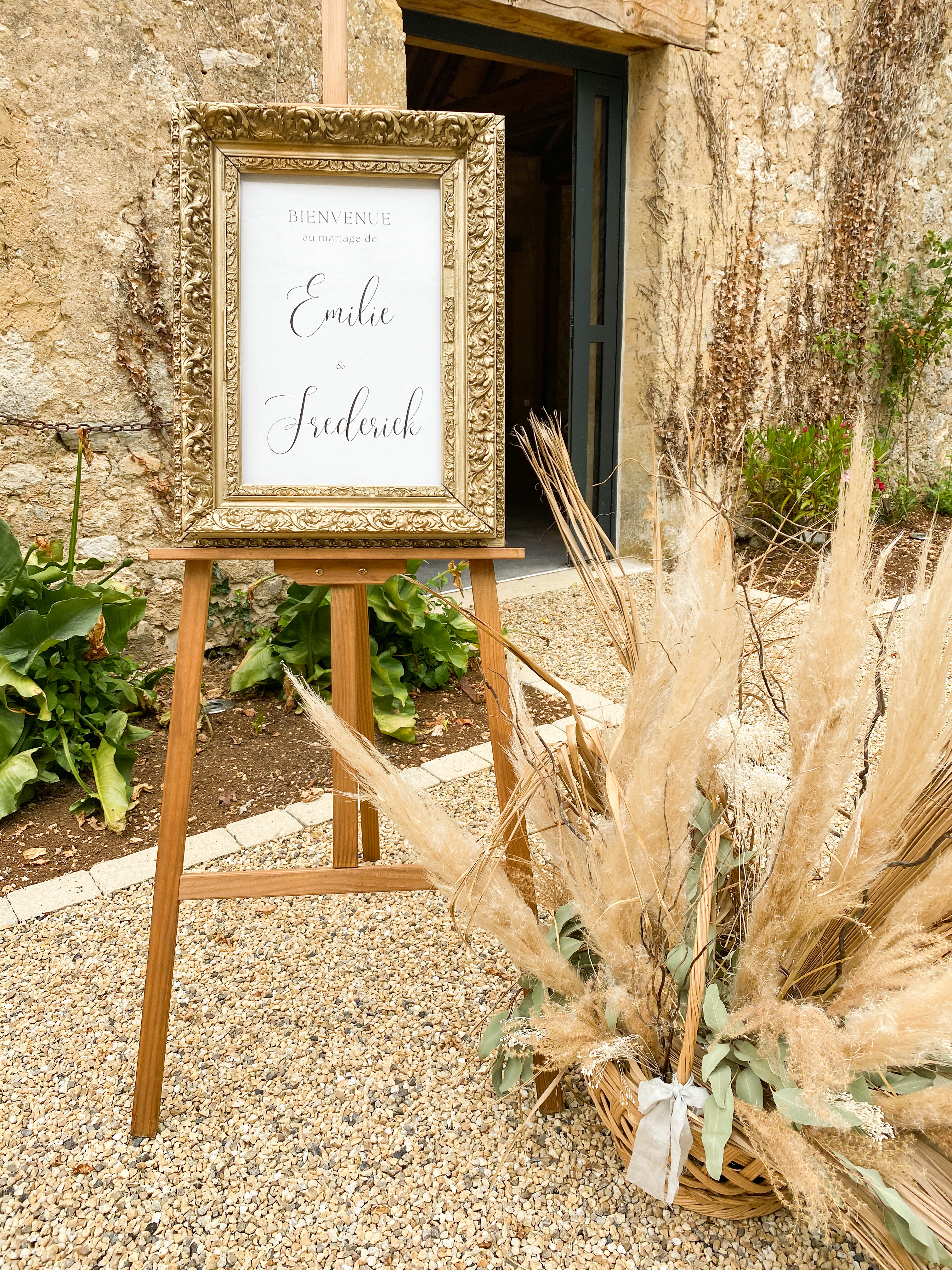 Cadre vintage Bienvenue