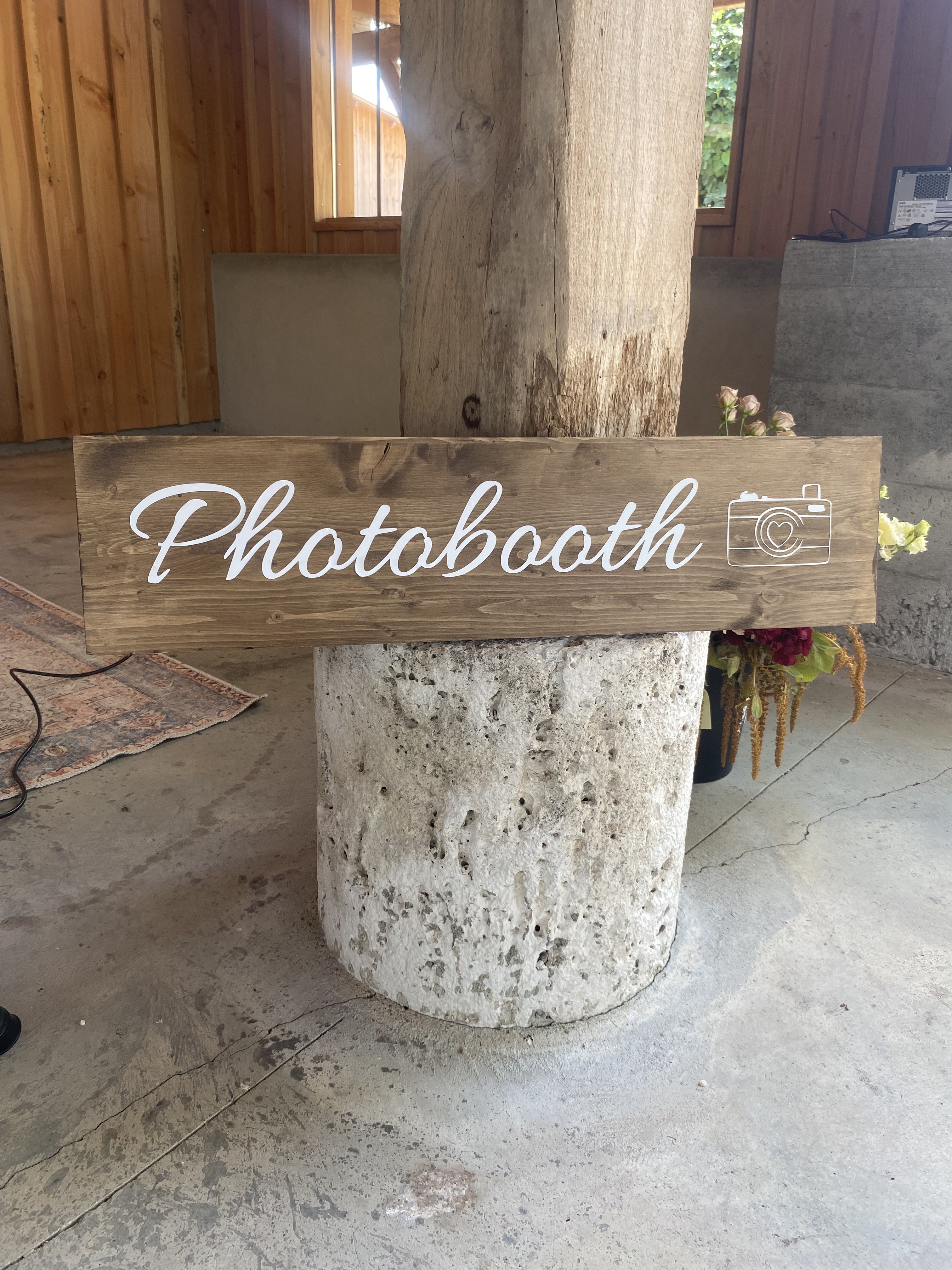 Panneau Photobooth bois