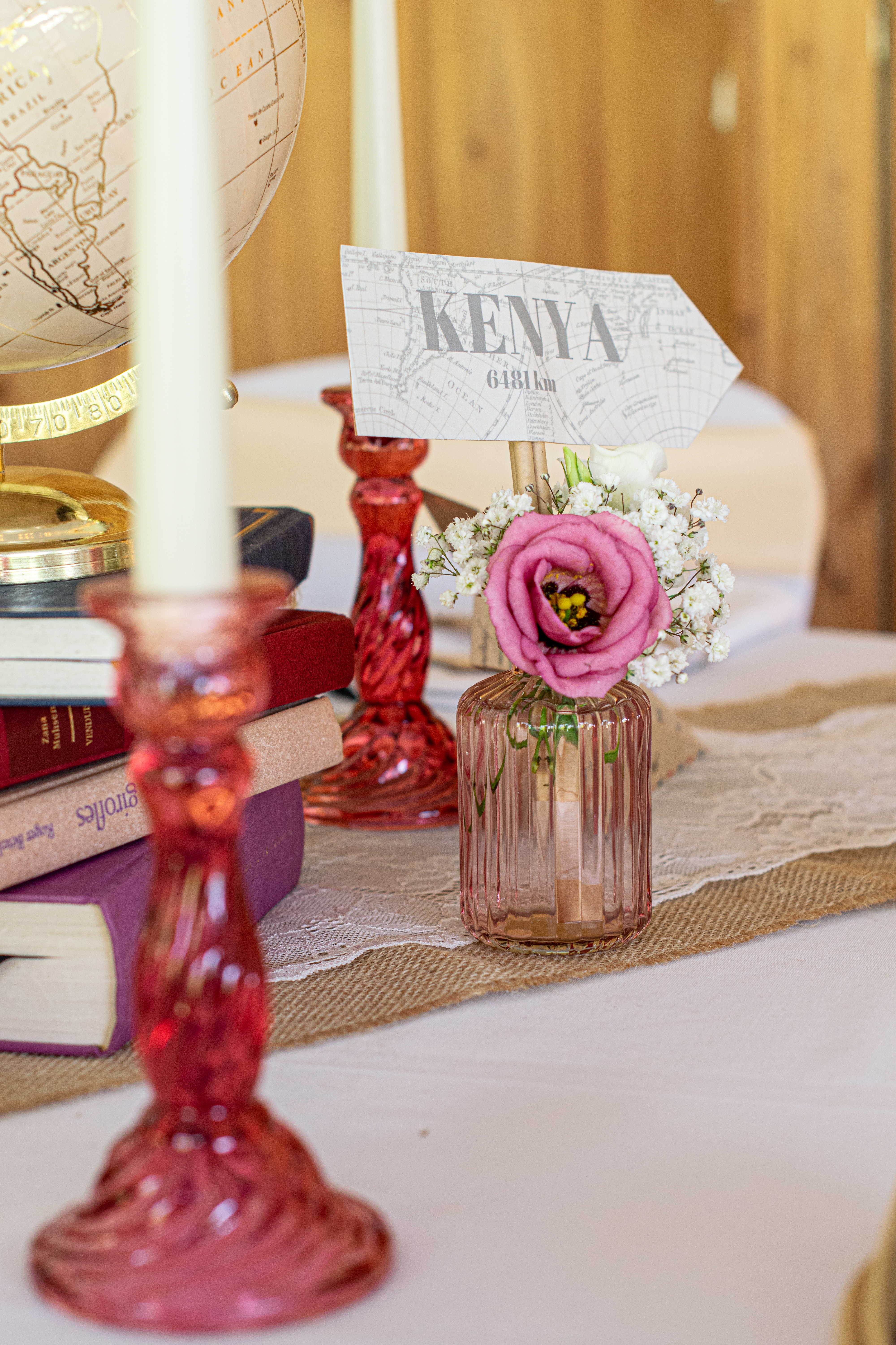 Bougeoir Astrid Framboise