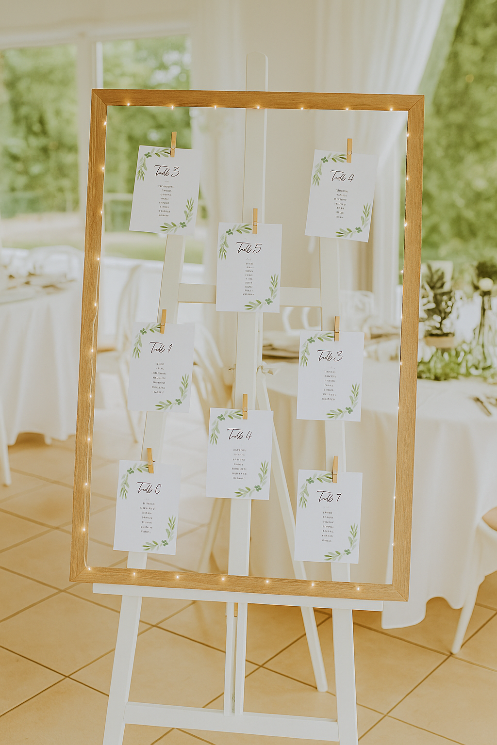 Cadre en bois et grillage