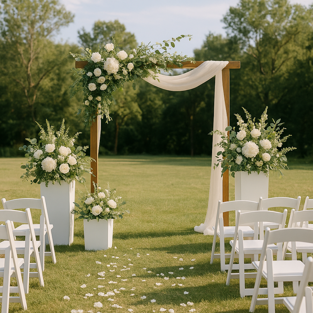 Pot blanc carré 50,5cm