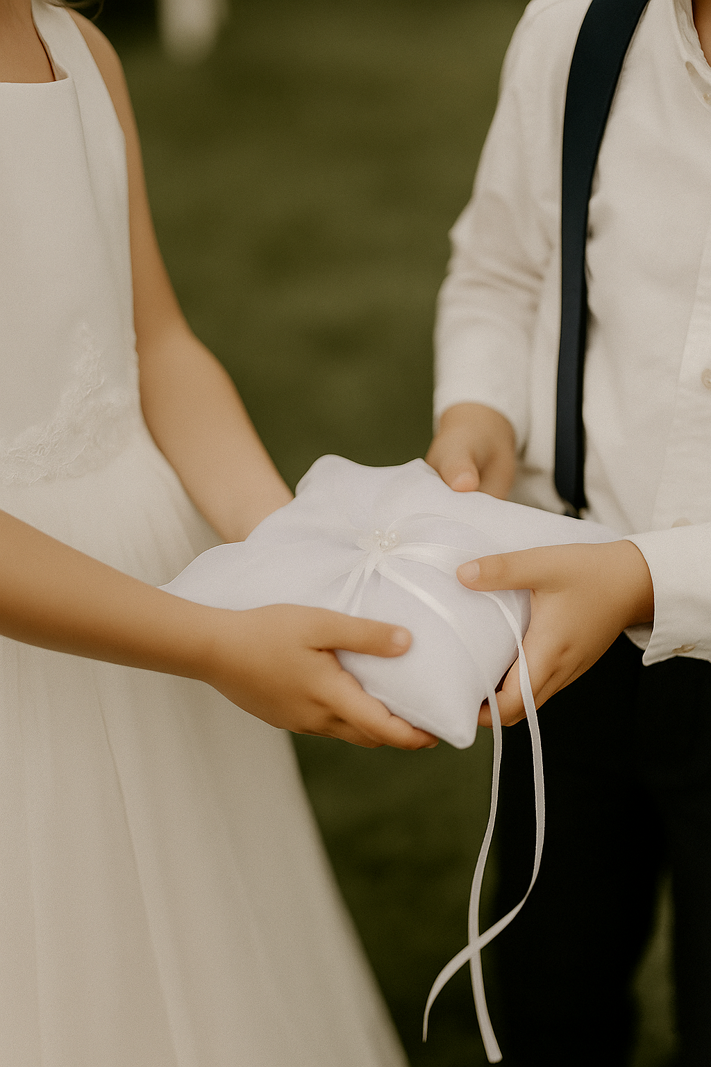 Porte alliance satin blanc