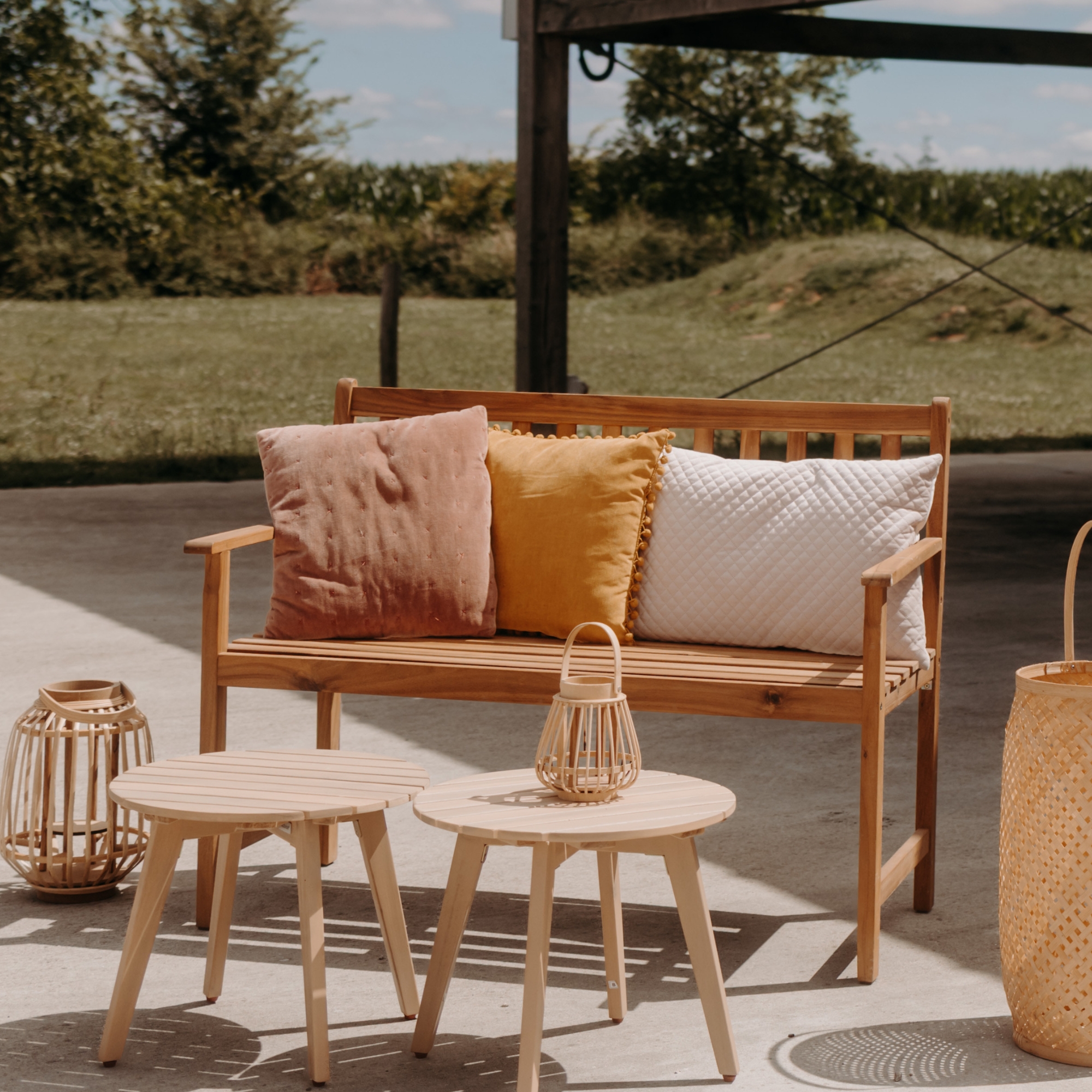 Banquette en bois Sally