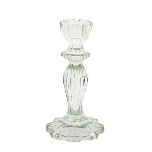 bougeoir verre reflet - 15.5 cm