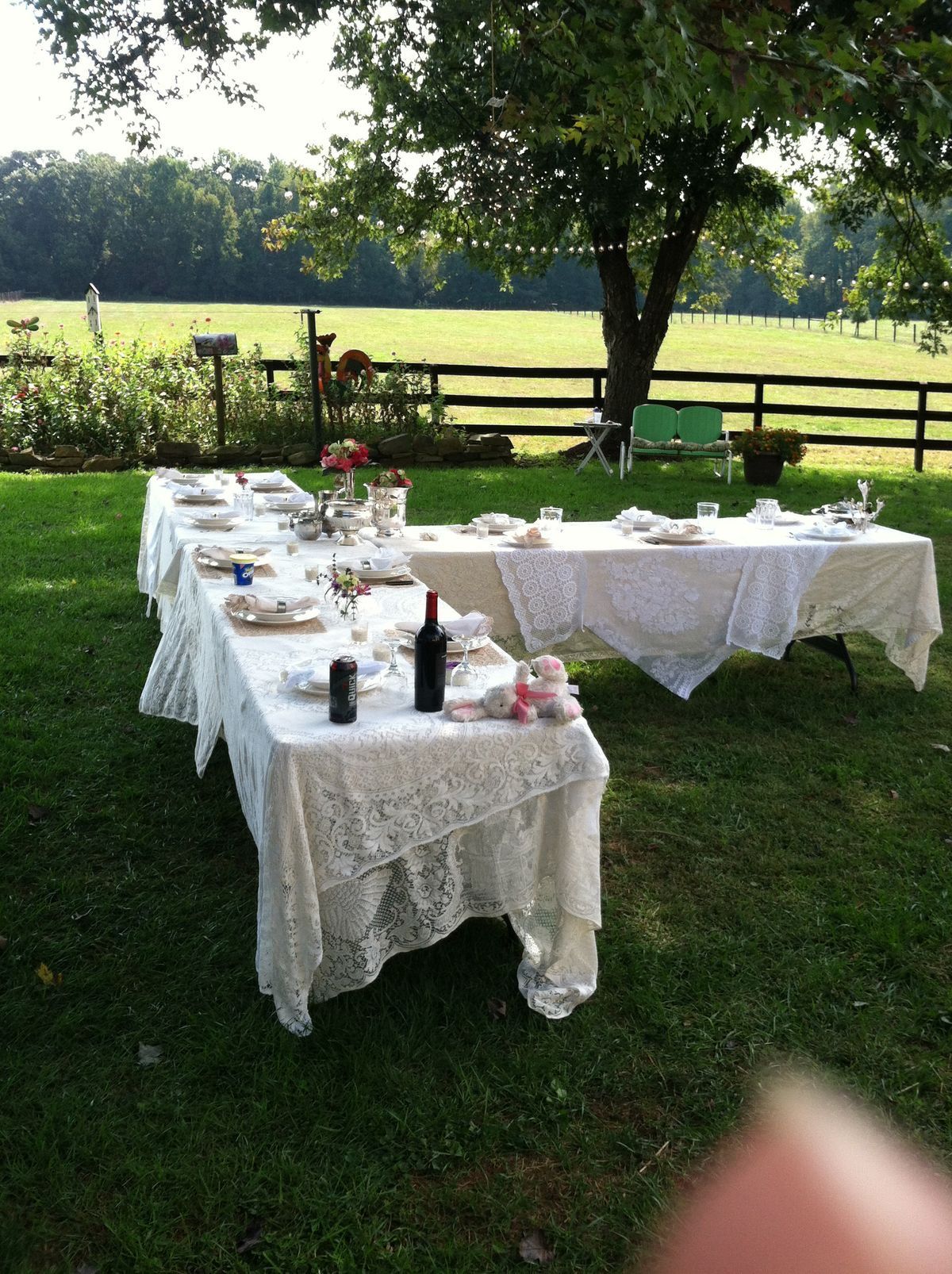 Nappe vintage blanche