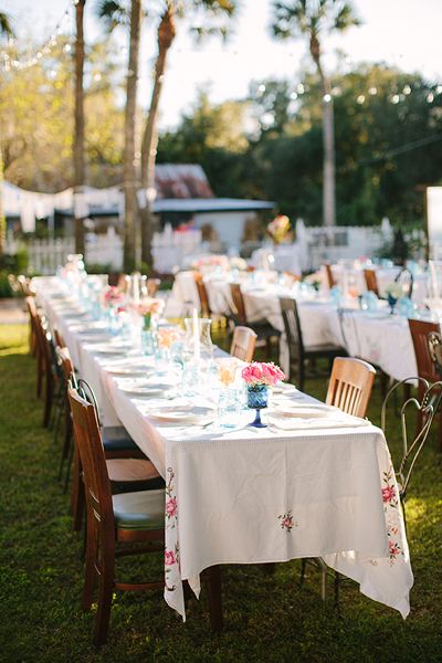 Nappe vintage fleurie