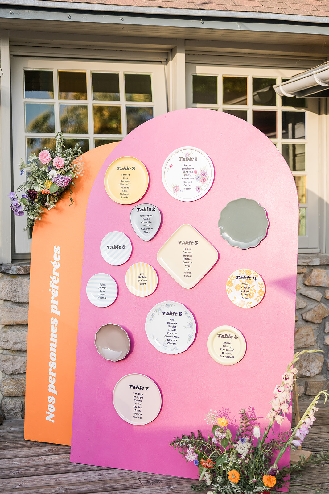 Plan de table assiette