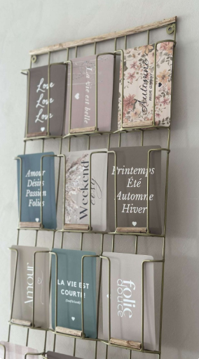 Support à carte postales vintage