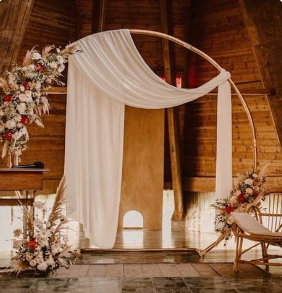 Arche demi cercle doré