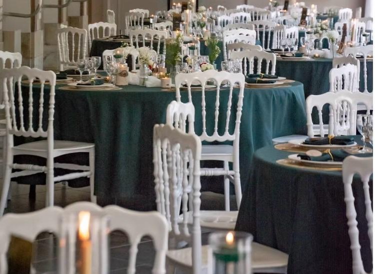 Nappe ronde VERT SAPIN