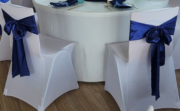 Housse de chaise blanc