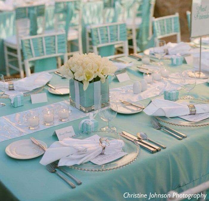 Nappes rectangle BLEU TURQUOISE