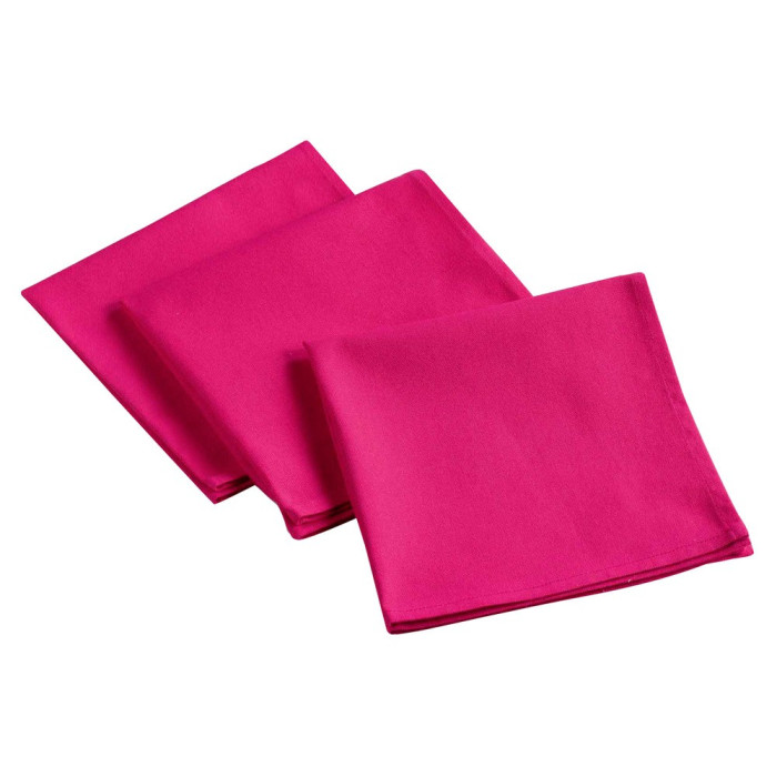 Serviette en coton fuchsia
