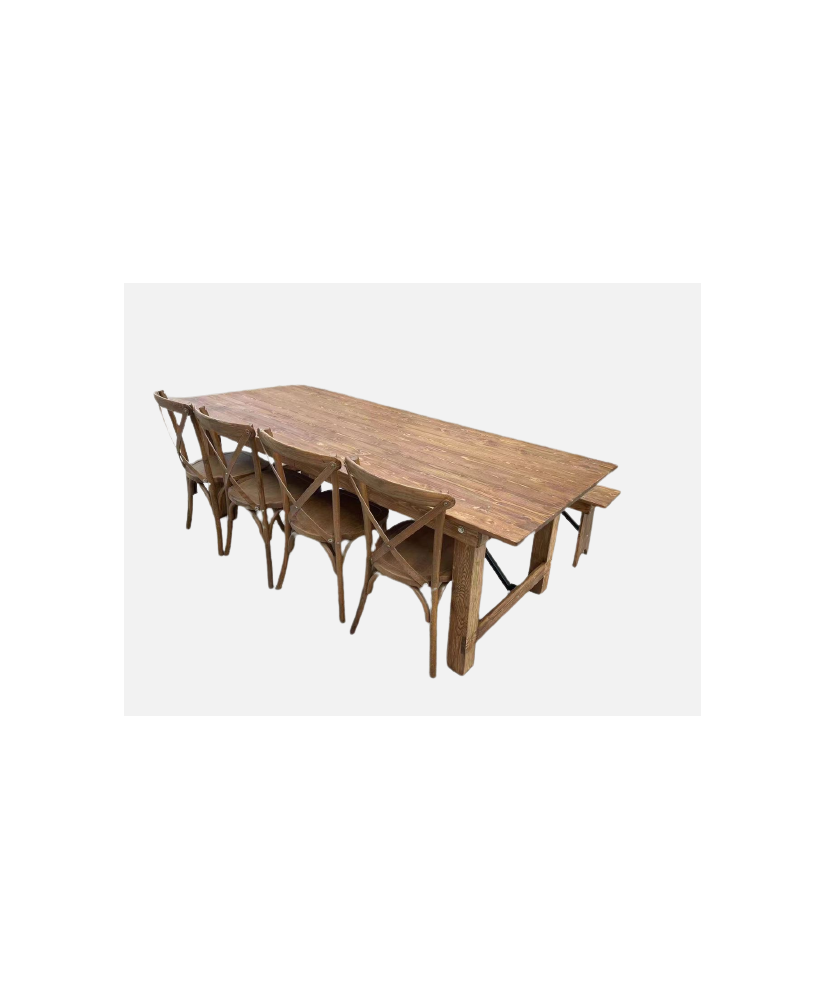 Table en bois rectangulaire