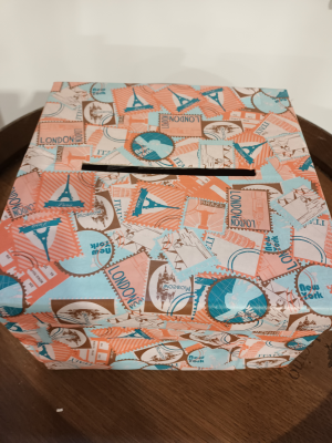 Urne carré Thème voyage