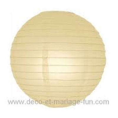 Boule chinoise beige crême 30cm