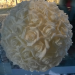 Boule de rose blanche 25cm