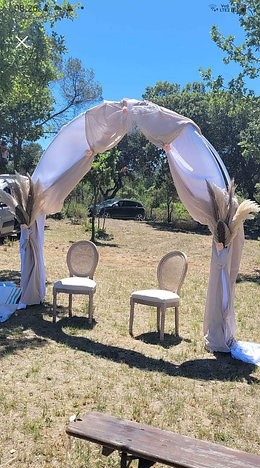 Lot de 2 chaises médaillon cannage